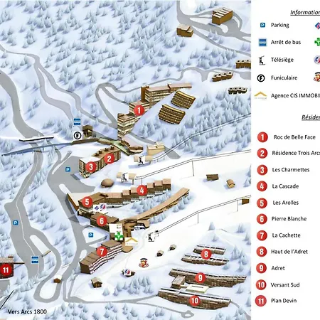 Apartamento Cascade - 5 Personnes A Arc 1600 Aux Pieds Et Proche Des Commerces Mae-2059 Les Arcs (Savoie)